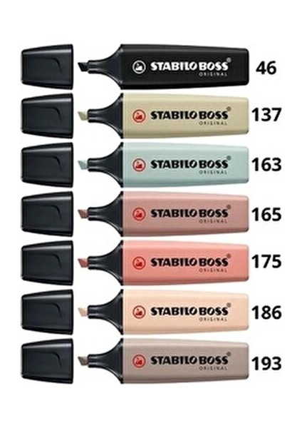 Boss Orıgınal Koyu Gri Fosforlu Kalem 1 Adet 2 mm ve 5 mm Çizgi Genişliği