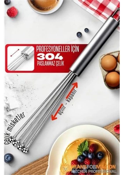 Modacar Çelik Misketli Yaylı Açılır Kapanır Çırpıcı 304 Paslanmaz Çelik Çırpıcı Çırpma Teli fiyatları