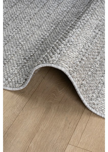 Gri Yumuşak Dokulu Halı Antre Yolluk Çocuk Odası Oturma Odası Salon Mutfak Halısı 0011