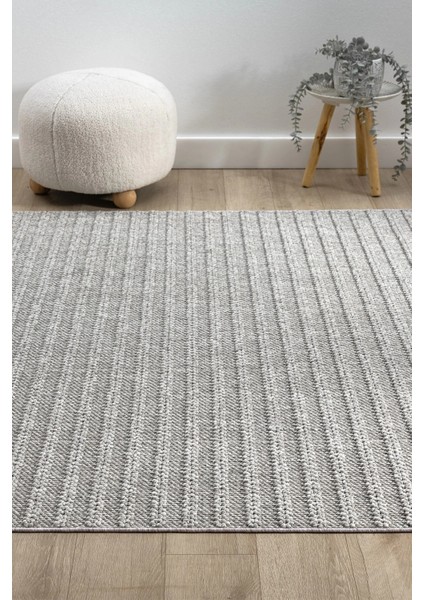 Gri Yumuşak Dokulu Halı Antre Yolluk Çocuk Odası Oturma Odası Salon Mutfak Halısı 0011