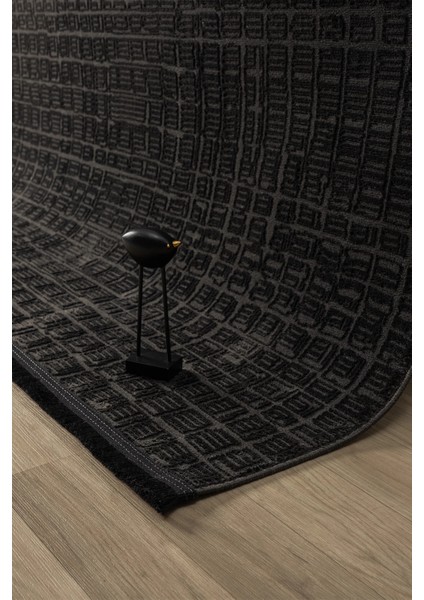 Modern Siyah Saçaklı Dokuma Halı Yolluk Antre Oturma Odası Salon Mutfak Halısı fırsatları