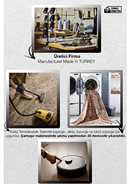 Dido Koleksiyonu Sürrealist Ördek Desenli Modern Dekoratif Halı 3386 modelleri