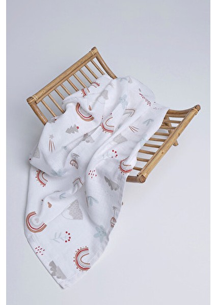 3'lü Çok Amaçlı Müslin Örtü Oeko-Teks Sertifikalı %100 Pamuk Organik