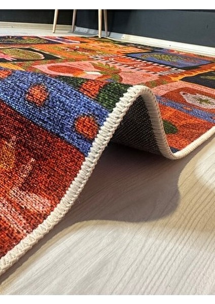 Çok Renkli Karma Şekil Leopar Yılan Vahşi Hayvan Desen Modern Dekoratif Halı 2310 fırsatları