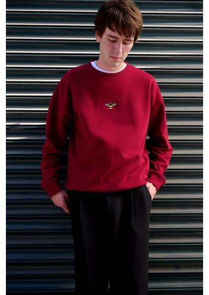 Arı Supersoft Sweatshirt - Bordo modelleri