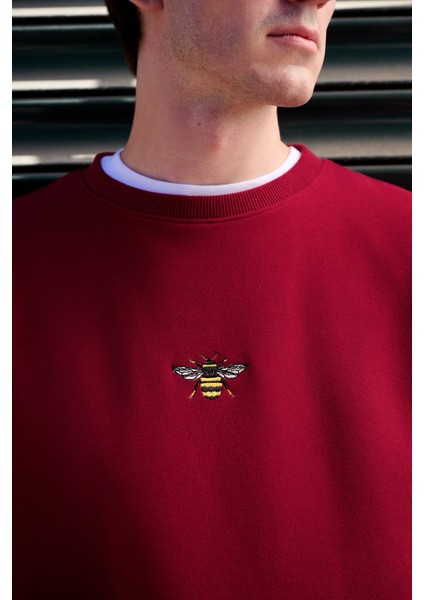Arı Supersoft Sweatshirt - Bordo fırsatları