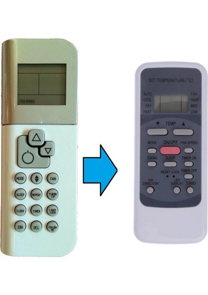 Klima Kumandası – RG19B E Eşdeğer fiyatları