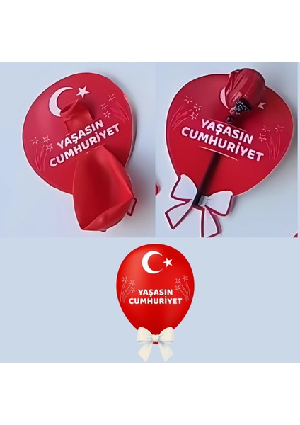29 Ekim Cumhuriyet Bayramı Şeker & Balon Kartları (40 Adet )