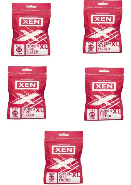 Queen Size Tutun Filtresi Sigara Sünger Ağızlık 6.7 mm 5 Paket