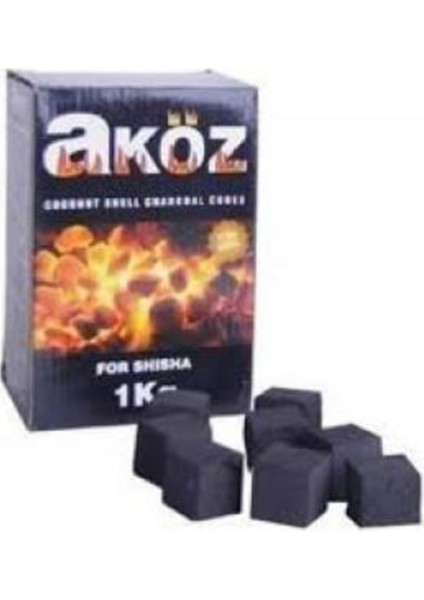 Aköz Nargile Kömürü Hindistan Cevizi 10KG