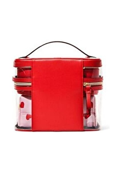 Beauty Sevgilier Günü Özel Kalpli Seri 4'ü 1 Arada Makyaj Çantası modelleri