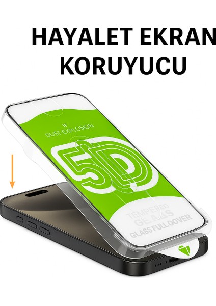 Iphone 17 Pro Max Uyumlu Hayalet Ekran Koruyucu Kolay Kurulum Aparatlı Baloncuk Bırakmayan