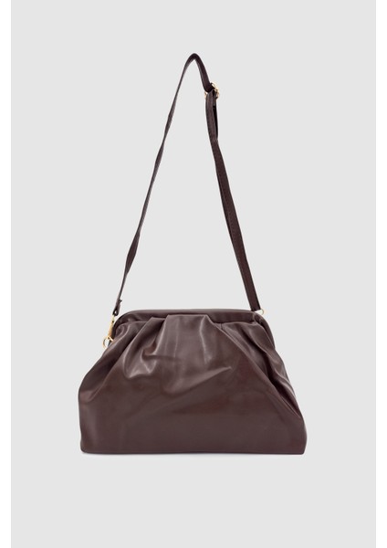 Arvia Yumuşak Formlu Ayarlanabilir Çapraz Askılı El Çantası Acı Kahve