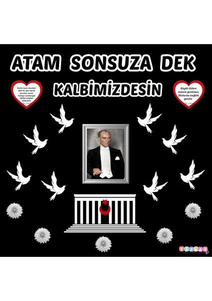 10 Kasım Okul Pano Süsü