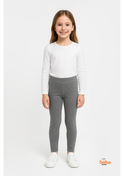 Kız Çocuk Içi Şardonlu Esnek Içlik Tayt ,günlük Spor Rahat Giyim ,ribana Esnek Içlik ,okul Taytı
