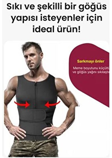Neopren Sauna Yelek Sıkılaştırıcı Terleyerek Yağ Yakımına Yardımcı Yüksek Performans Spor Yeleği indirimleri