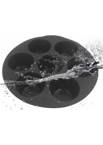 7 Gözlü Silikon Çok Amaçlı Airfryer Muffin Cupcake Kek ve Çörek Pişirme Kalıbı fırsatları