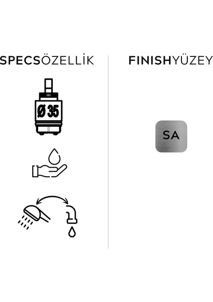 Ayliz Mix Banyo Bataryası Saten modelleri