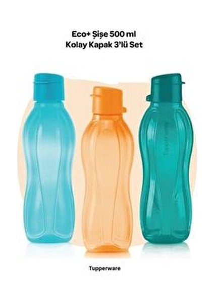 Eco Şişe Suluk 500 ml 3 Lü modelleri