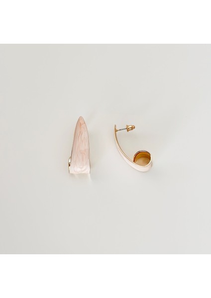 Snail Çelik Küpe Pembe