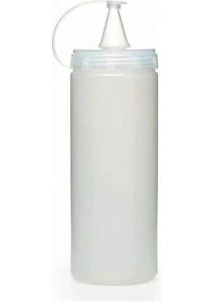Şeffaf Kapaklı Sızdırmaz Yağlık Sosluk Şişesi Plastik Yağdanlık 400 ml AP-9028