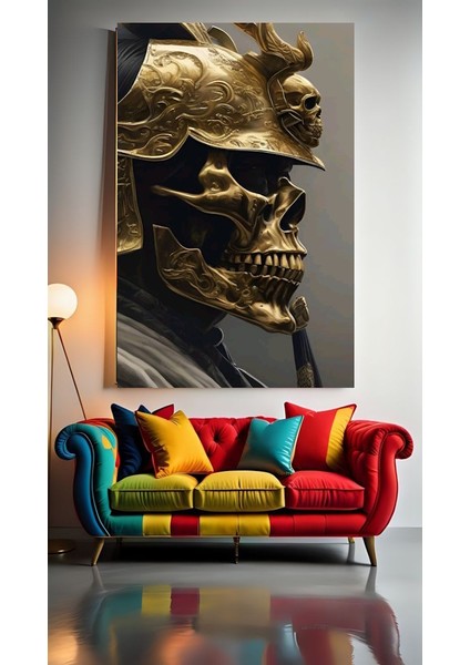 Samuray V1 Ev Duvar Salon Güzellik Salonu Ofis Dükkan Dekarasyon Kanvas Tablo