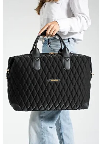 Orijinal Büyük Boy Valiz Tarzı El ve Omuz Çantası