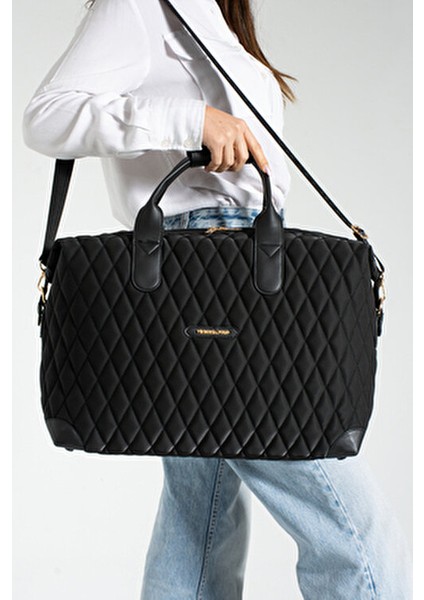 Orijinal Büyük Boy Valiz Tarzı El ve Omuz Çantası