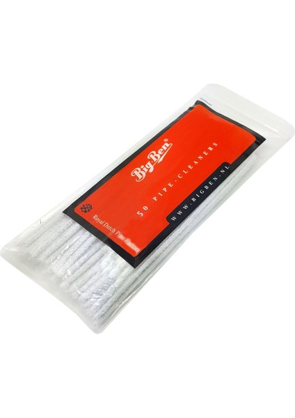 Big-Ben 50 Adet Pipo Temizleme Fırçası Beyaz Renkli Pratik Kullanım İçin