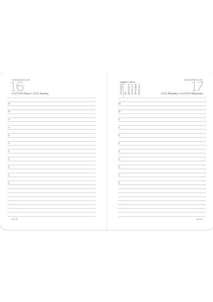 2026 Sert Kapak Günlük Ajanda 17X24 106-ECK Kırmızı fiyatları