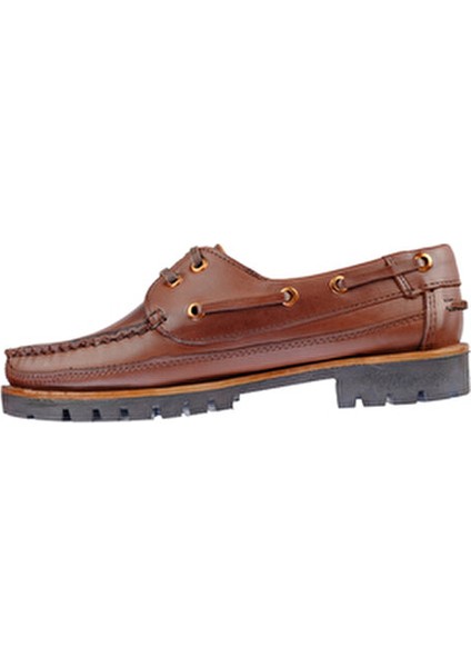 Dexter Tarzı Kalın Taban Hakiki Deri Ortopedik Deri Bağcık Günlük Ayakkabı modelleri