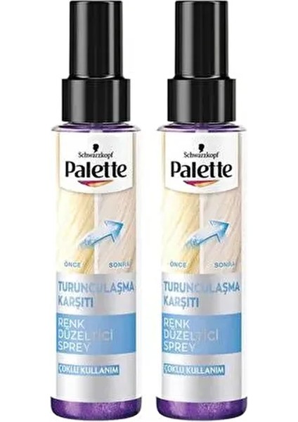 Renk Düzeltici & Turunculaşma Karşıtı Sprey 100 ml x 2 Beyaz Renk Yarı Kalıcı Etki