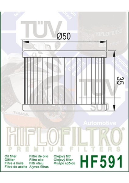 Benelli TNT125 (Euro4/5) , Bn 125 (Euro4/5) Yağ Filtresi HF591 fiyatları