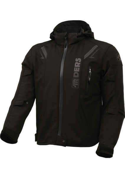 Rex Pro Korumalı Softshell Motosiklet Montu Siyah