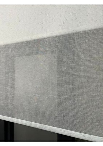 Klasik Stor Perde Gri Renk Düz Desen Polyester Kumaş ile Şık Tasarım modelleri