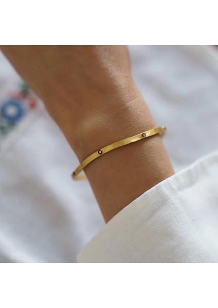 Otantik Dalgalı Altın Bilezik