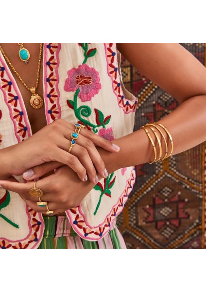 Otantik Dalgalı Altın Bilezik modelleri