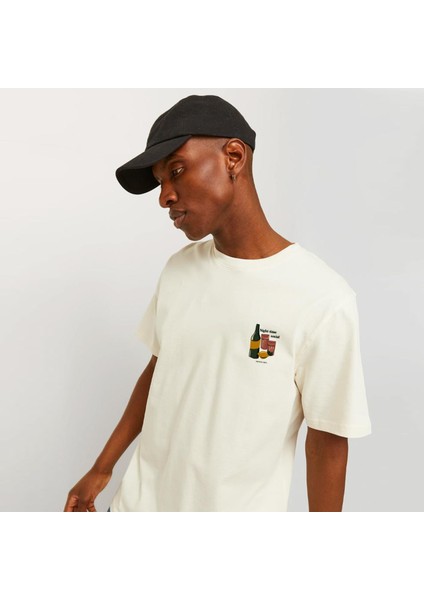 Erkek Sirt Baskili Tisört - Social