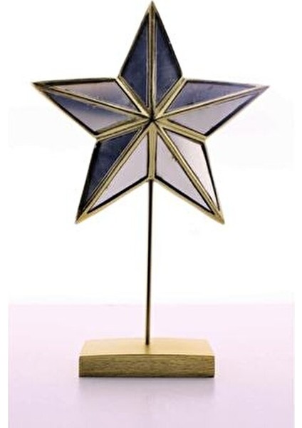 2'li Yıldız Superstar Gold Altın Şık Tasarım Ev Ofis Aynalı Yıldız Obje Biblo Büyük Boy Dekoratif fırsatları