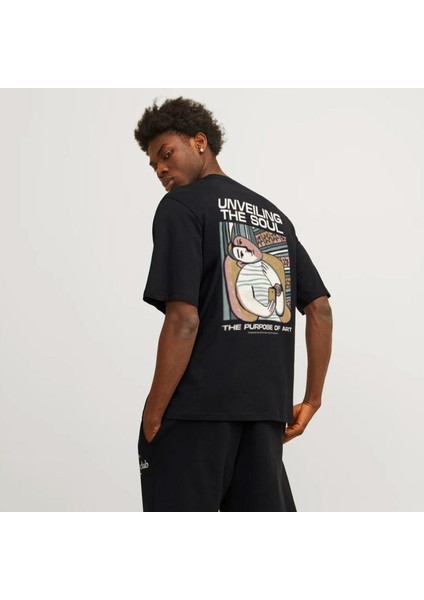 Erkek Sirt Baskili Tisört - Unveiling fırsatları