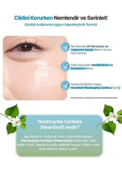 Yaşlanma Karşıtı Serum Güneş Kremi Goodal Heartleaf Soothing Hyaluron Sun Serum Spf 50+ Pa++++ fiyatları