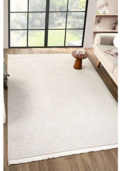 Beyaz Bej Yumuşak Dokulu Halı Kilim Salon Mutfak Koridor Yolluk Dokuma Makine Halısı 006 fiyatları