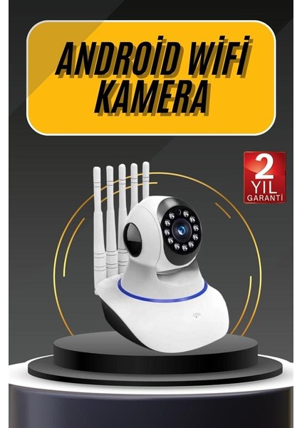 Akıllı Gece Görüşlü Sensörlü Wifi Kamera Telefondan Takip Edilebilir fiyatları