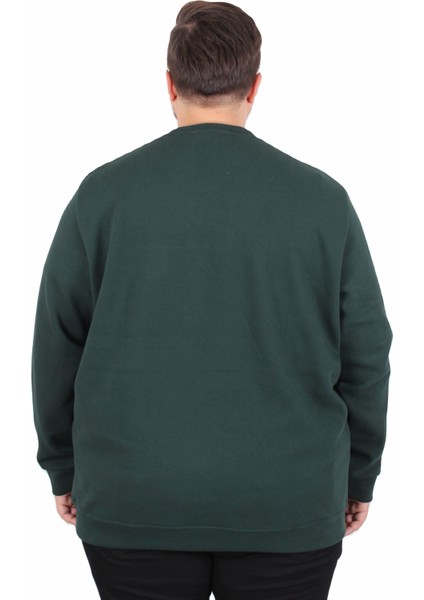 Mocgrande Büyük Beden Bisiklet Yaka Cepli Sweat Double Face Pike 25702 Neftı fırsatları