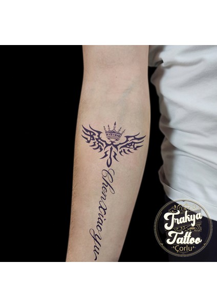 Yarı Kalıcı Dövme Geçici Taç ve Yazı Dövmesi GZ-747