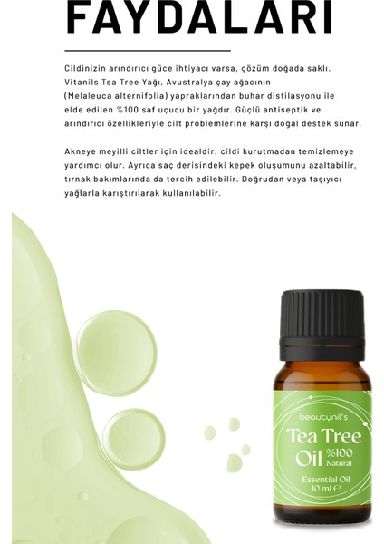 Tea Tree Oil (Avustralya Çay Ağacı Yağı) 10 ml fiyatları