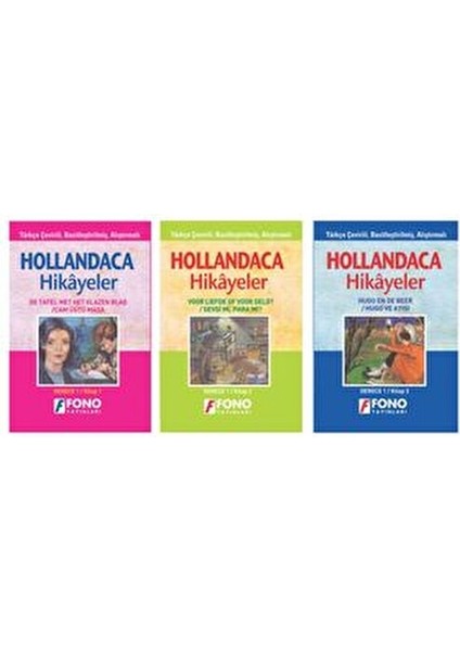 Hollandaca-Türkçe Hikayeler (3 Kitap Set) (Derece 1)