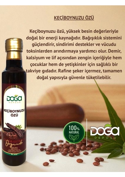 Doğal Fermente Keçiboynuzu Özü - %100 Katkısız, Bağışıklık Güçlendirici ve Enerji Kaynağı, 320GR fiyatları