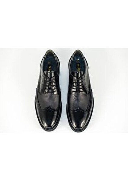 4297 Erkek Siyah Rugan Ortopedik Deri Yumuşak Taban Ayakkabı fiyatları