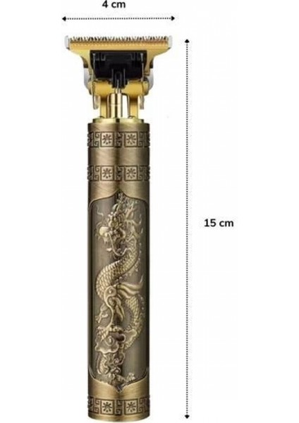 Vintage Görünümlü Güçlü 4 Farklı Başlıklı USB Şarjlı Manuel Tıraş Makinası indirimleri